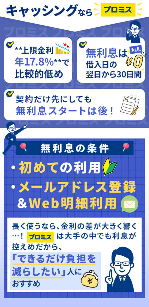 キャッシングにおすすめのカードローン「プロミス」